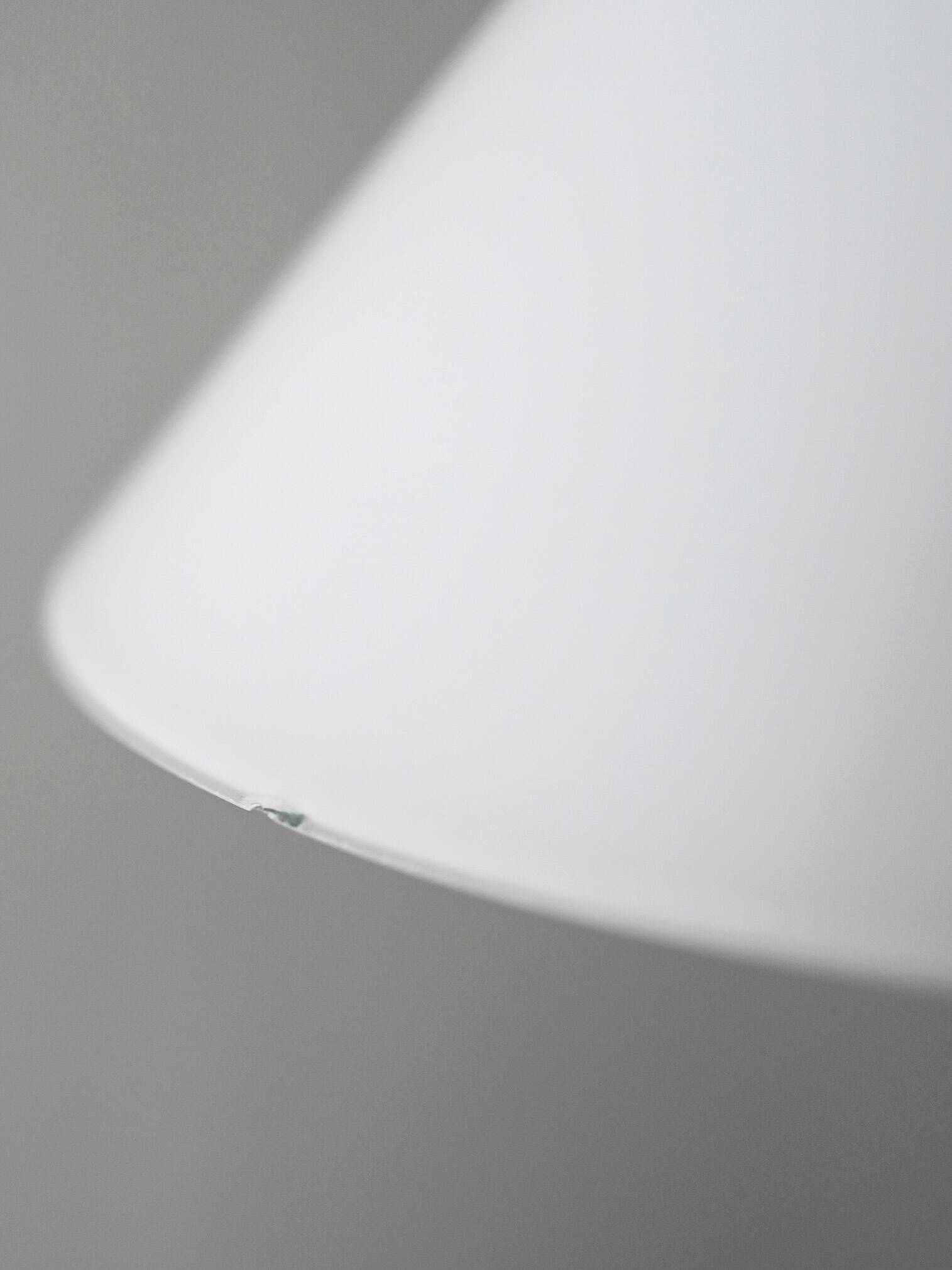 1950s Scandinavian pendant lamp in glass and brass