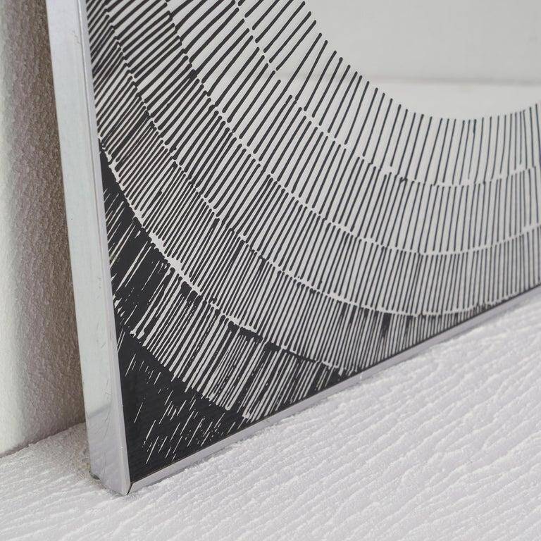 Deknudt mirror from the 1980s, postmodern design.
