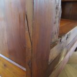 Antique trunk bench - Louis Philippe style - trunk seat - solid wood