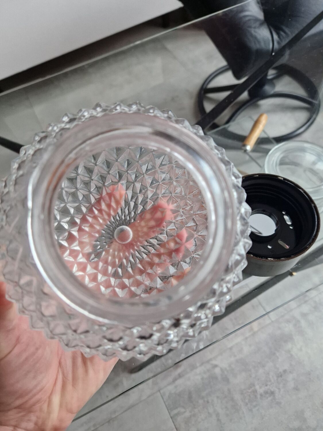 Vintage BHV Marais ceiling light