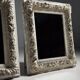 Set of three French mirrors white