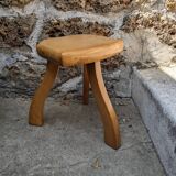 Vintage tripod plant stand stool Scandinavian decoration slow craftsmanship