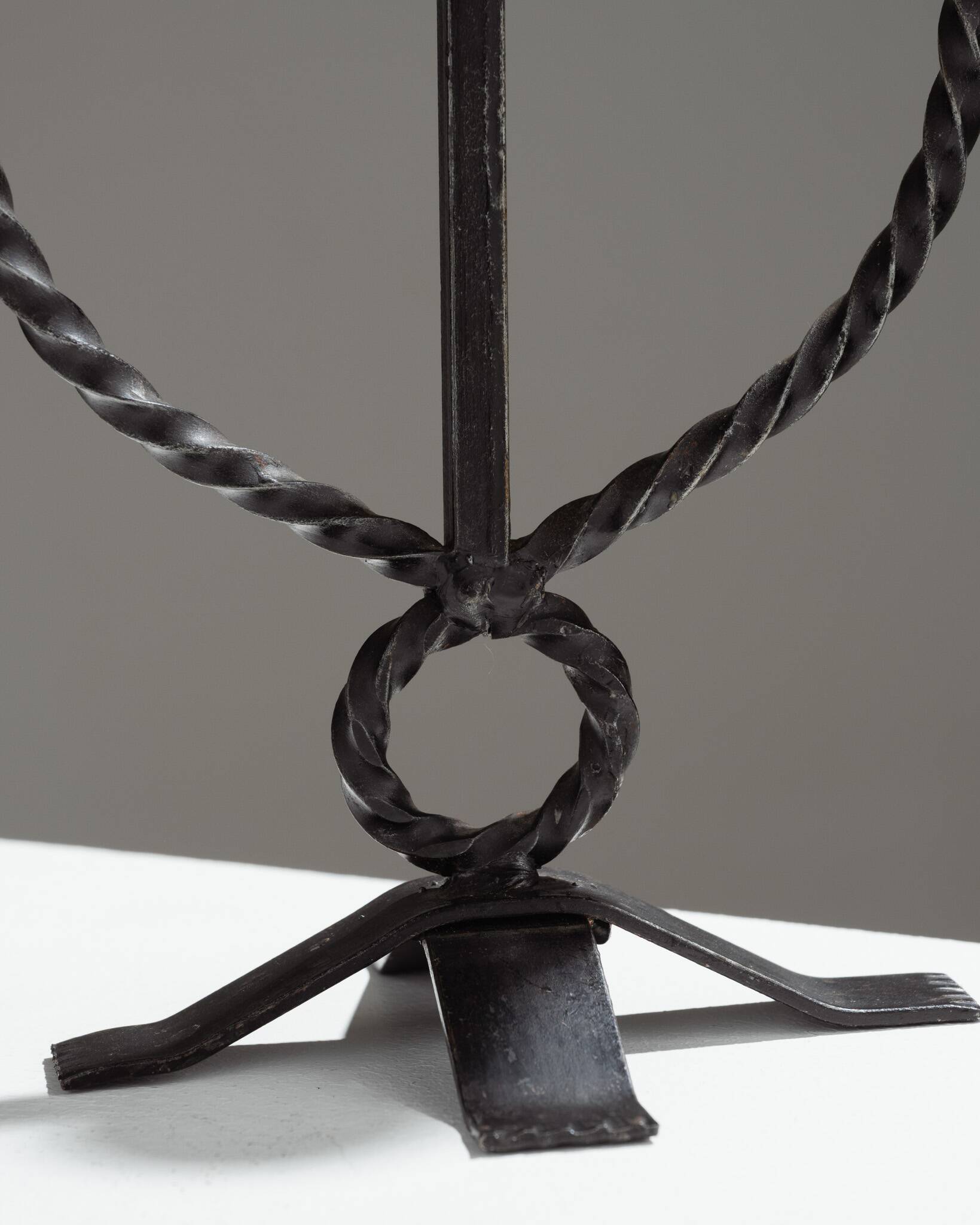 Pair of Brutalist Candlesticks, 1950s