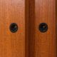 Italian freestanding wall unit or room divider in teak, 1960s