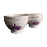 Set of 4 porcelain bowls