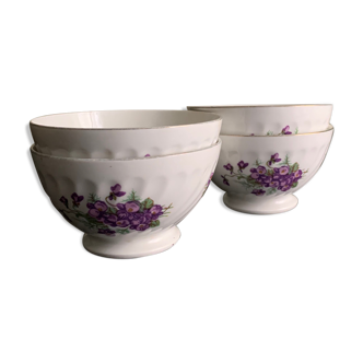 Set of 4 porcelain bowls