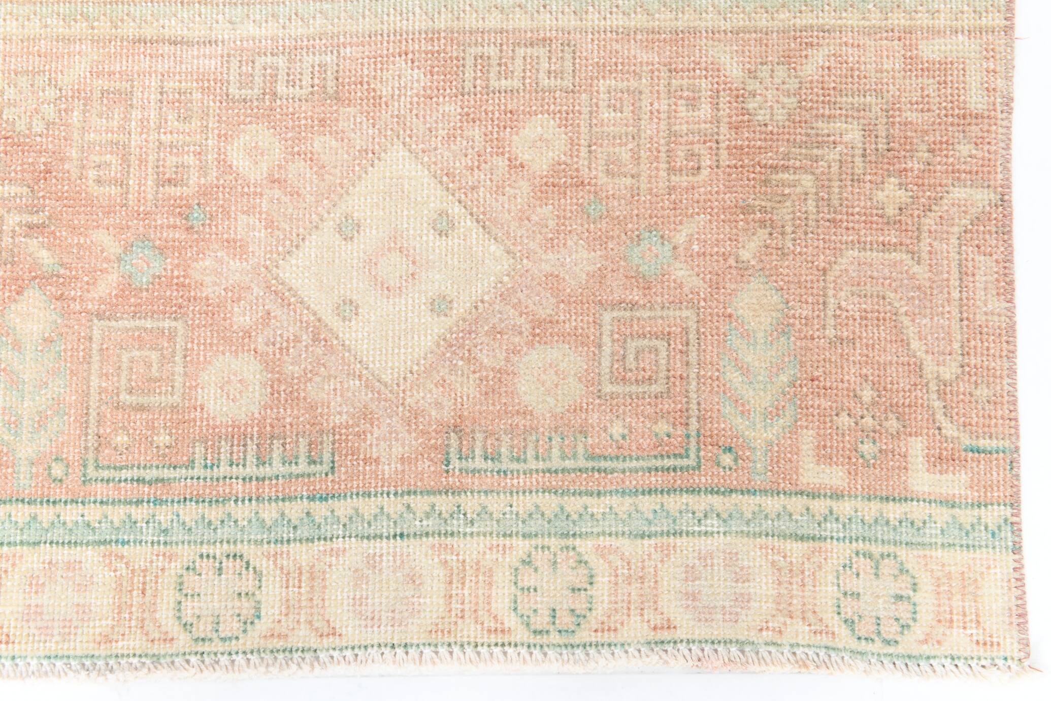Shades Of Pale Pink Persian Runner Rug