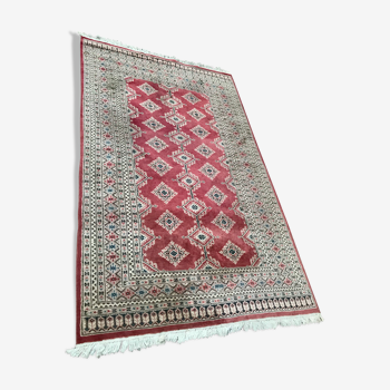 Ancient pakistani wool carpet, certified