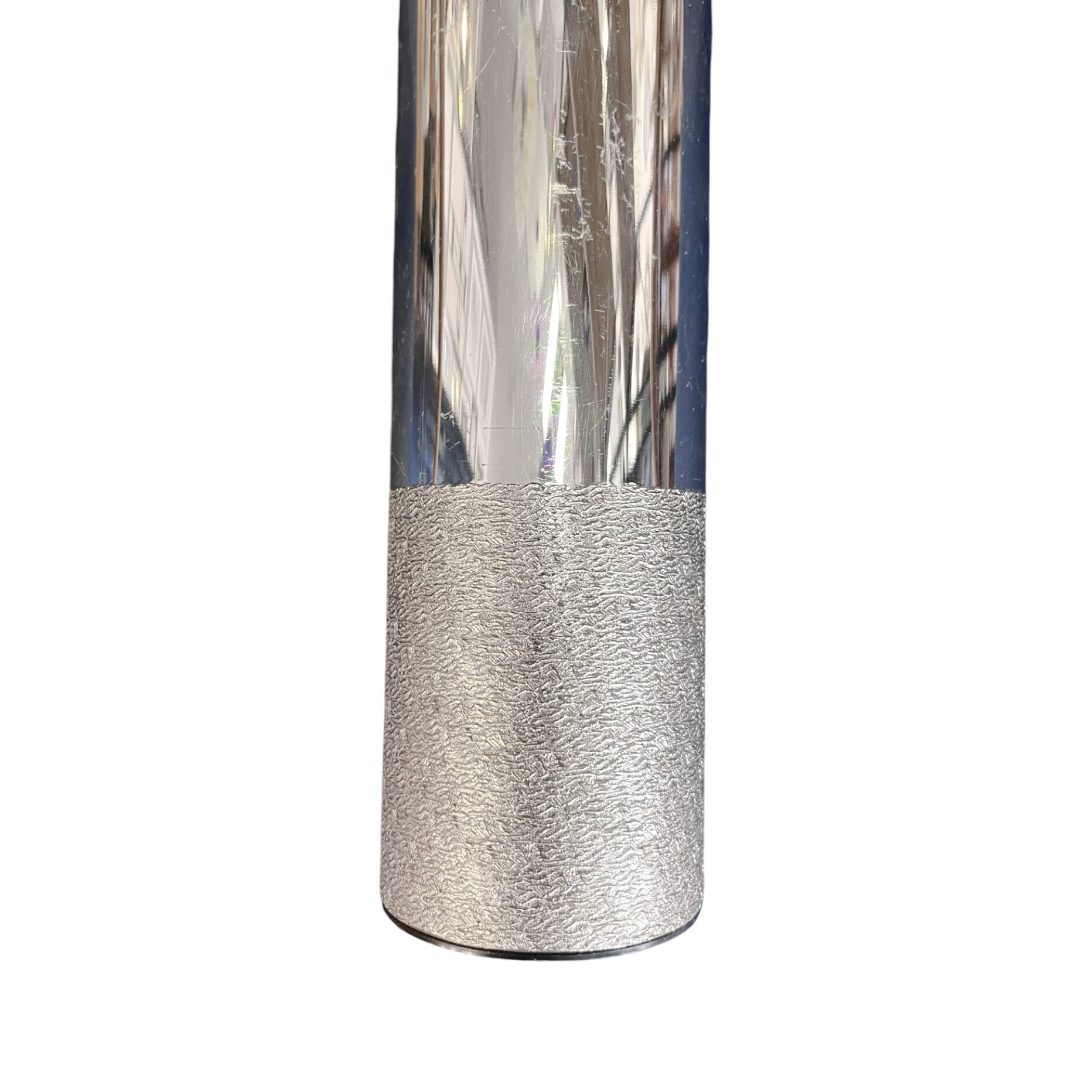 Vase BSF en métal argenté, Allemagne, années 1970.