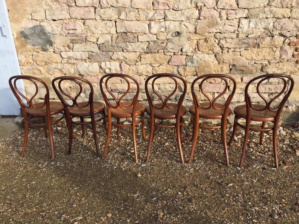 Set of 6 chairs Thonet number 20