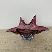 Bol en verre rose de Murano du milieu du siècle, années 1970