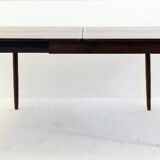 Flip-top butterfly table with brass hinges, 20th