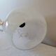 Brass and Clichy glass wall lamp