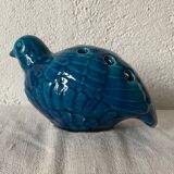 Vase pique flower ceramic design blue bird