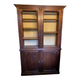 Bookcase with two wire mesh doors