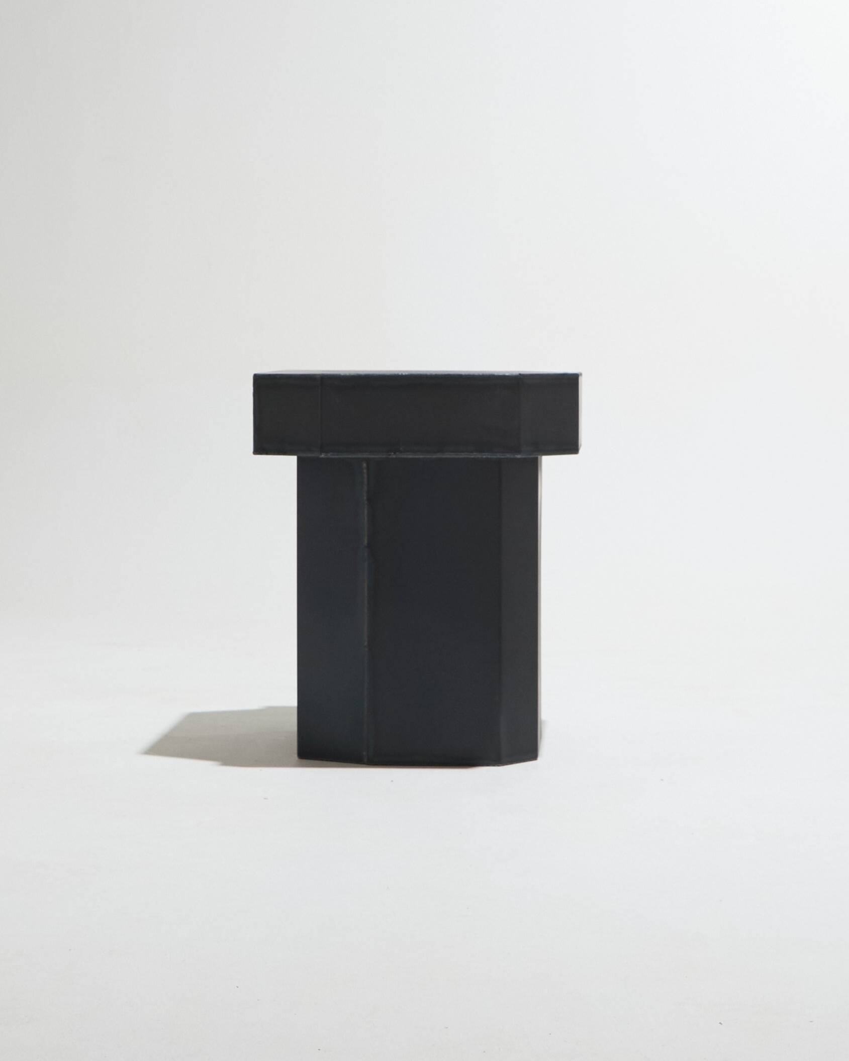 Funki raw steel stool