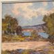 Original Oil on Canvas – “Landskap” by R. Keswik – Signed – Vintage