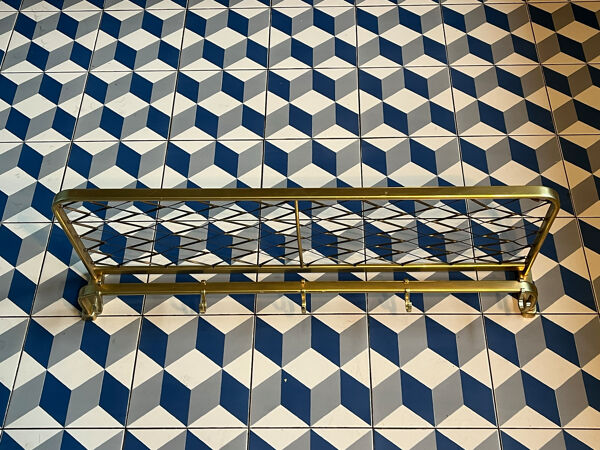 Portemanteau façon porte-bagages de train l=80cm