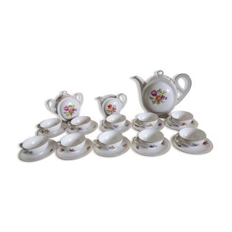 Service à café porcelaine art deco tchécoslovaquie vintage 1920 1930