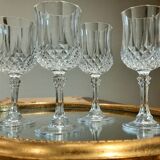 4 verres à vin cristal d'arques