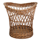 Panier Vintage Panier en osier Panier à linge Panier de rangement Mid Centu