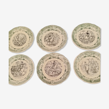 Napoleon 1st Sarreguemines, 6 plates