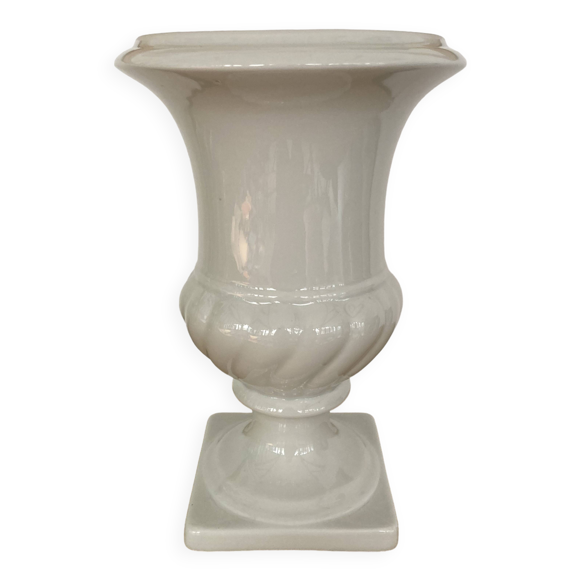Vase Médicis porcelaine Limoges H23cm