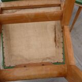 6 vintage Scandinavian chairs compass feet