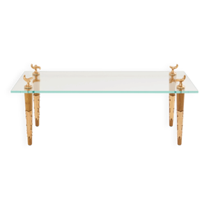 Table basse chêne bronze