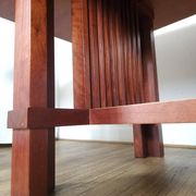 Large vintage cherry wood dining table, Taliesin 608.