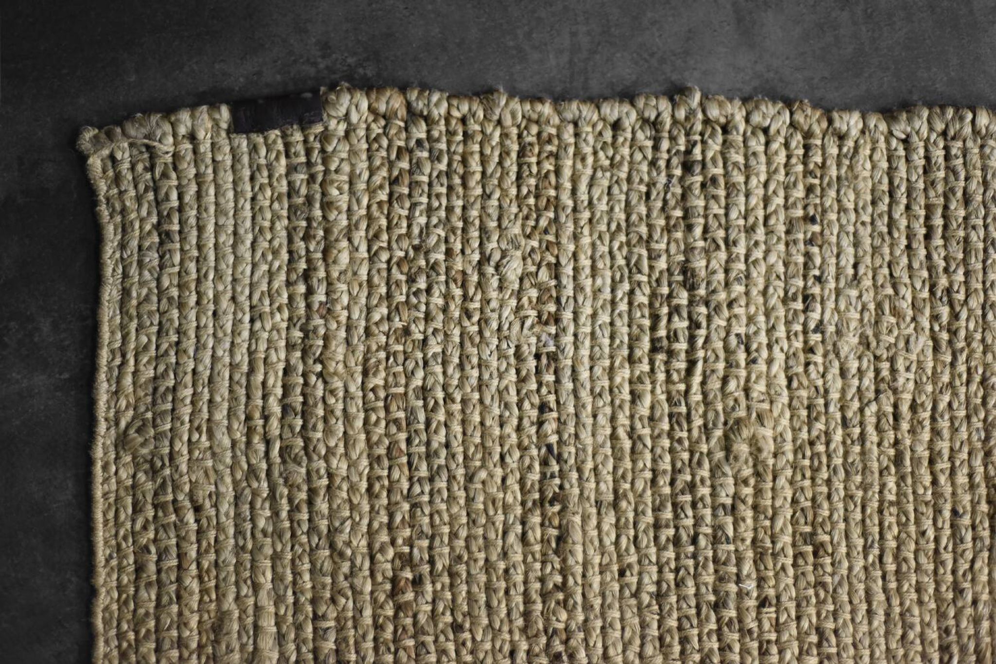 Tapis indien en jute tissé à plat, années 1970