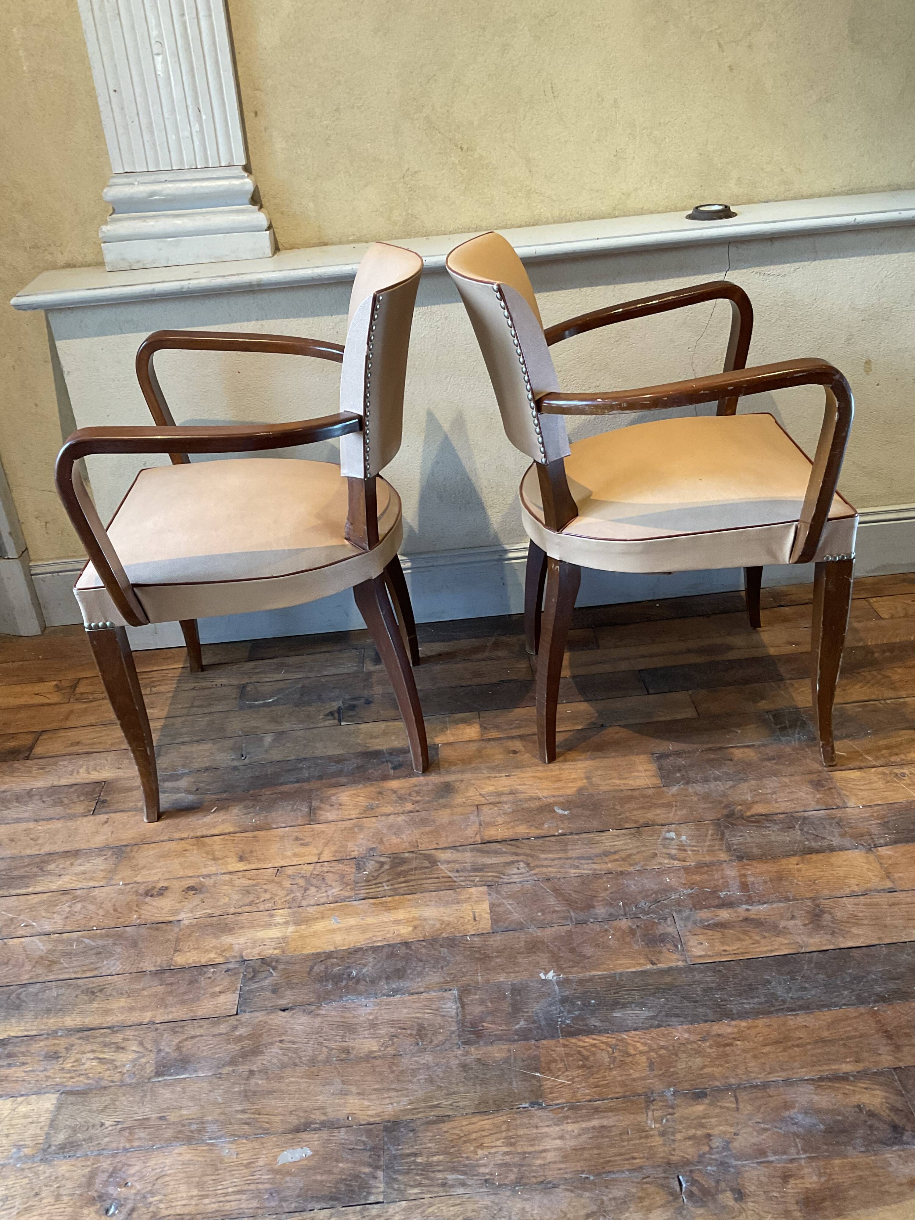 Pair of bridge chairs 60