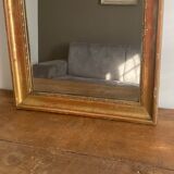 Vintage mirror gilded late XIXthJ,  70X56 cm