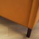 Orange leather sofa, Danish design, 1970s, production: Denmark