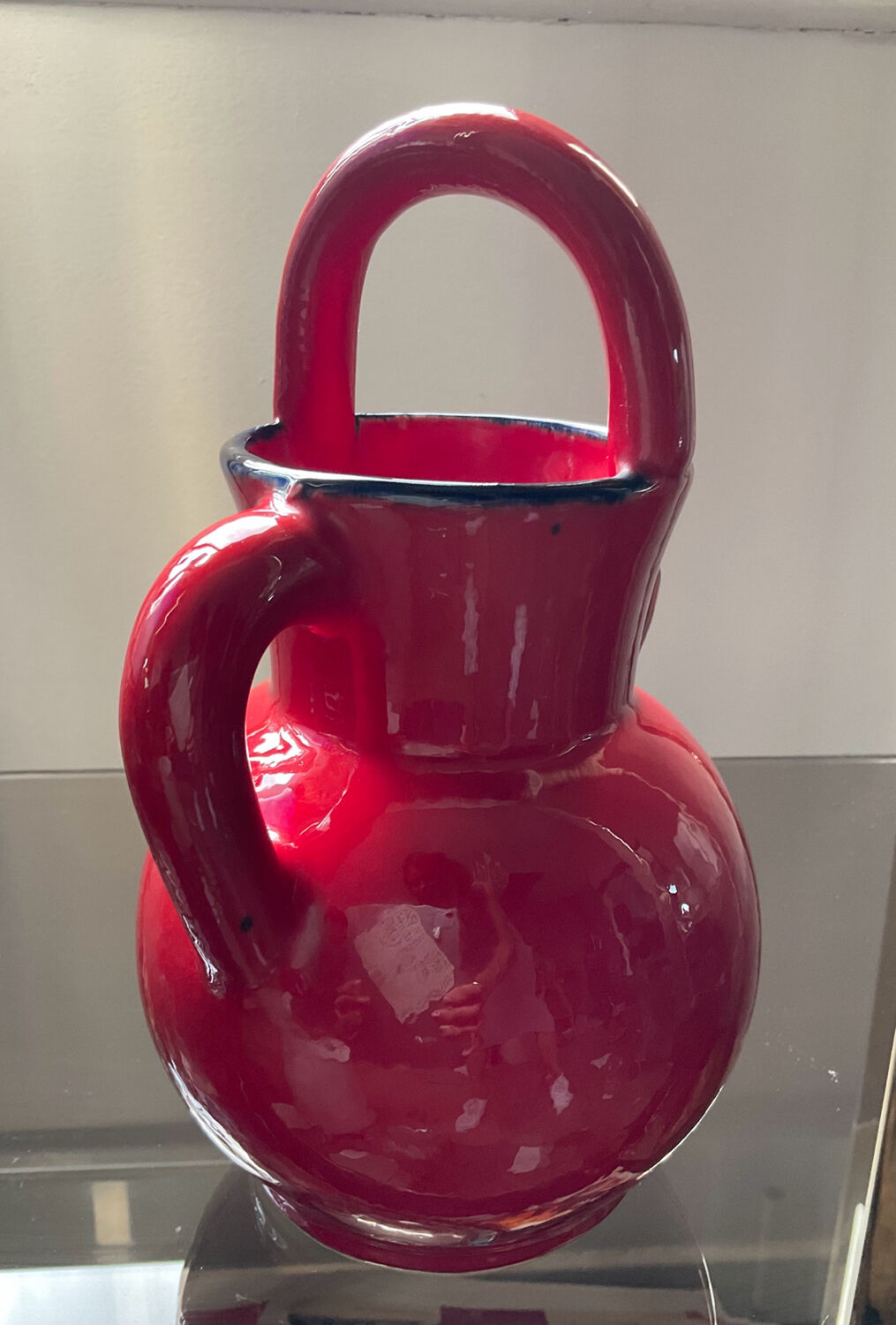 Pichet vintage en céramique émaillée