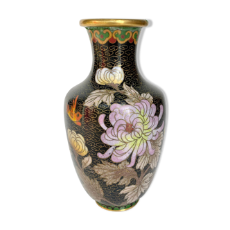 Asian cloisonné vase