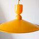 Vintage yellow metal pendant light – 70s