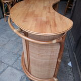 Rattan bar with two stools