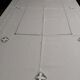 Old white linen tablecloth six day napkins and embroidery 140 X 180 cm