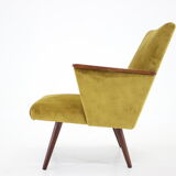 1960s Refurbished Beech Armchair, Czechoslovakia