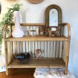 Rattan shelf
