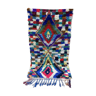 Tapis multicolor en tissu boucherouite 110x200cm