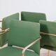 Set of 4 Hollywood Regency vintage design chairs from the 70s modern antiques.