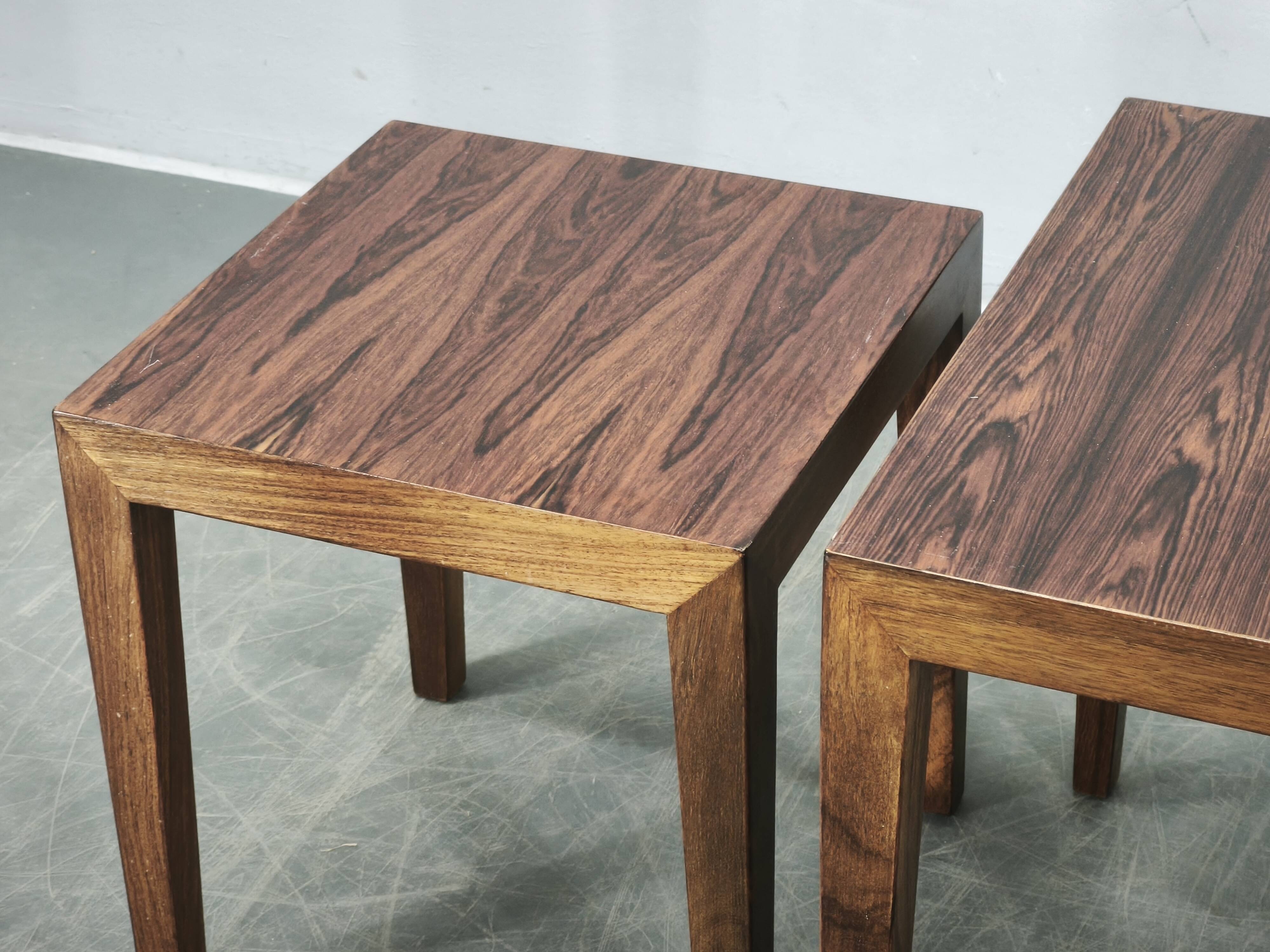 Severin Hansen Nesting Tables for Haslev, Denmark, 1960s