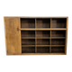 Art Deco XL Wall Cabinet Bookcase 1930s Oak Open Cabinet The Netherlands