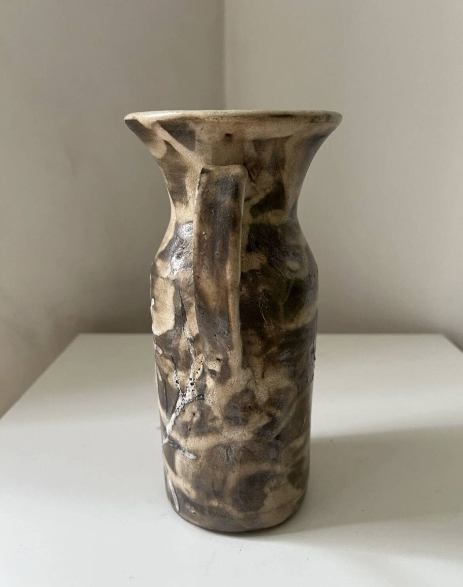 Vintage 1960s Vallauris Ceramic Pitcher