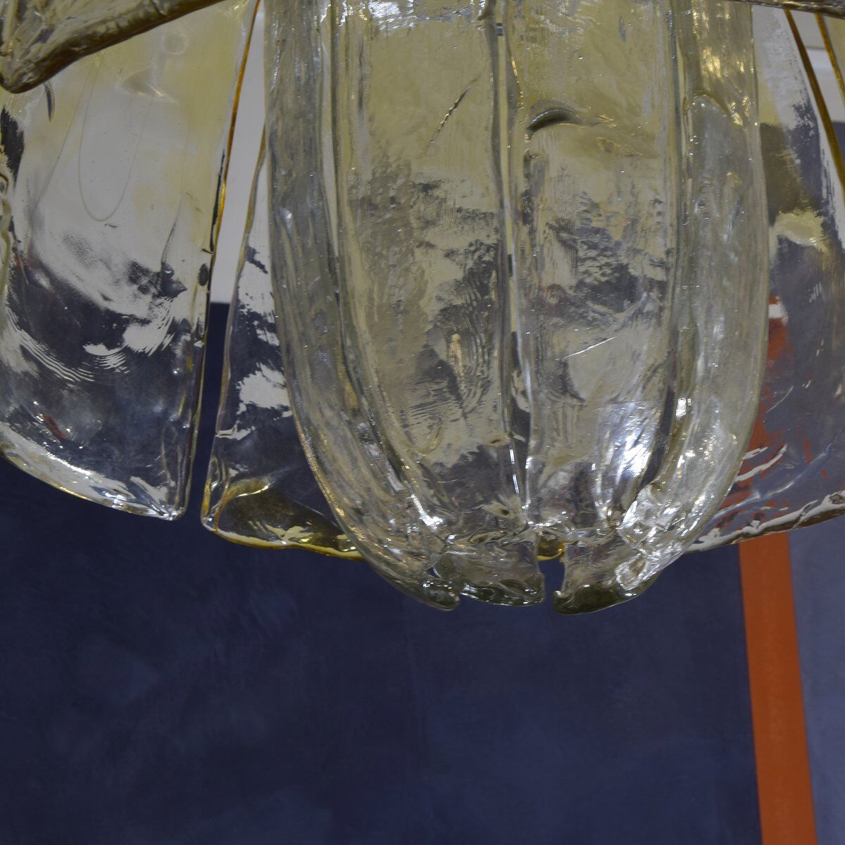 Vintage pendant lamp in the style of Carlo Nason for AV Mazzega, 1970s.