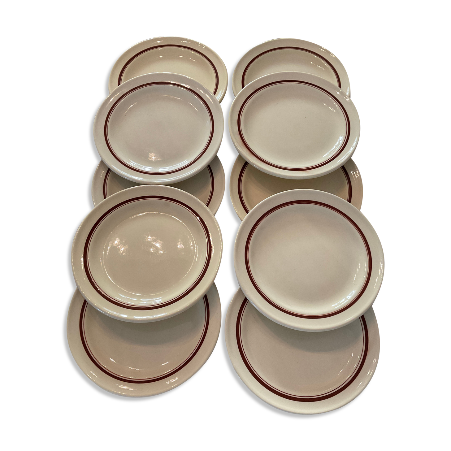 10 dessert plates or starters. Villeroy and boch.vintage