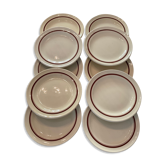 10 dessert plates or starters. Villeroy and boch.vintage