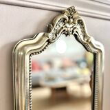 Antique rectangular vintage silver mirror 71x24